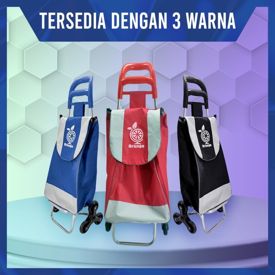 Rak Troli  Belanja Troli Roda Belanja Lipat Keranjang Supermarket / Troli Besi