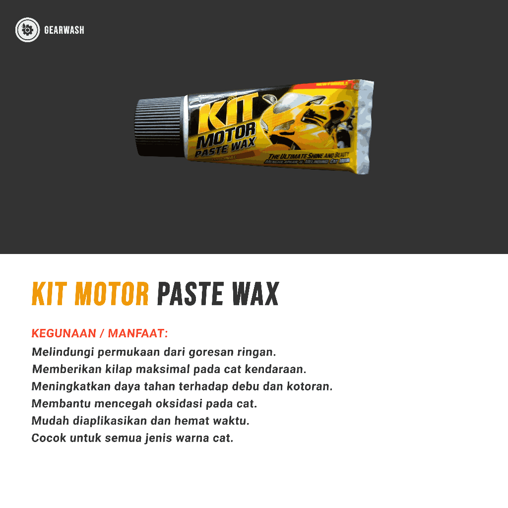 KIT MOTOR PASTE WAX / KIT MOTOR POLISH / KIT BODY MOTOR