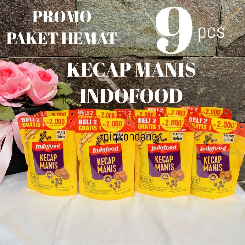 

PROMO 9 pcs KECAP MANIS INDOFOOD 2000 an