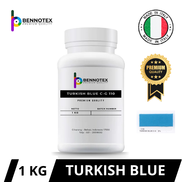 PEWARNA KAIN TEKSTIL BIRU TURKISH PAKAIAN CELUP BUBUK PREMIUM QUALITY