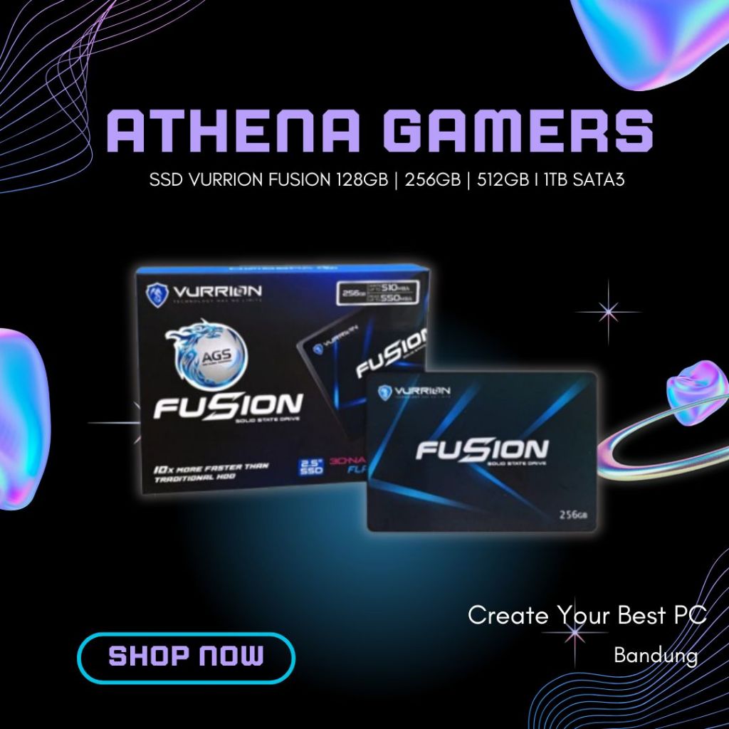SSD VURRION FUSION 128GB | 256GB | 512GB I 1TB SATA3 | Athena