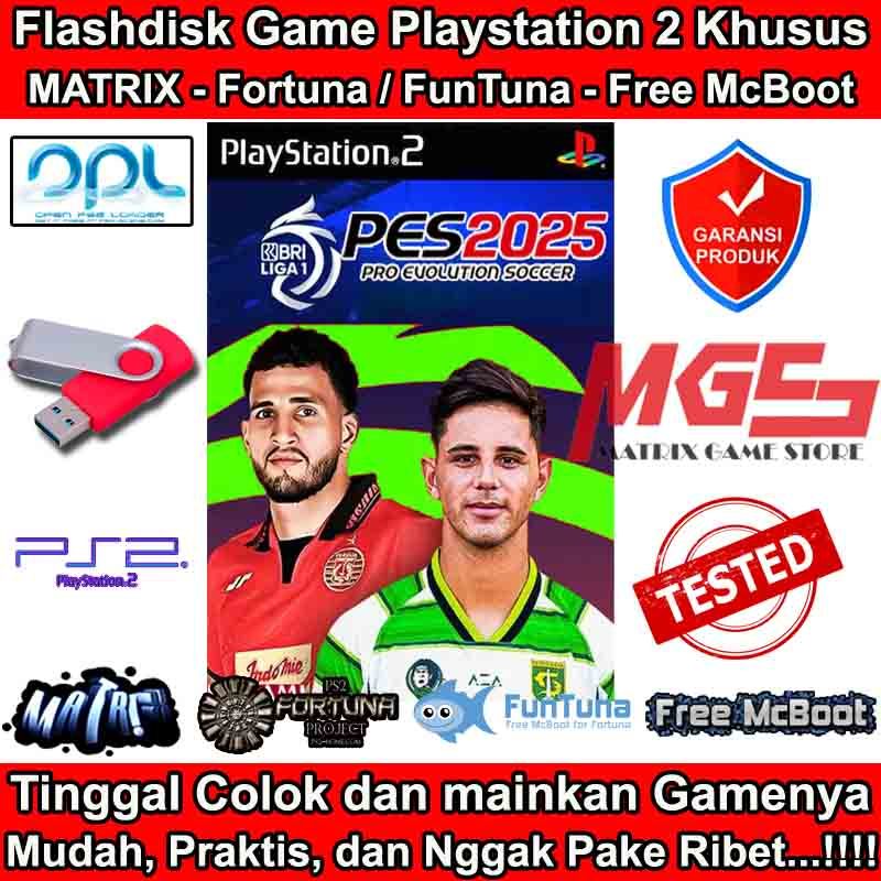 Flashdisk Game PS2 PS 2 PES 2025 Summer Transfer + Liga 1 BRI