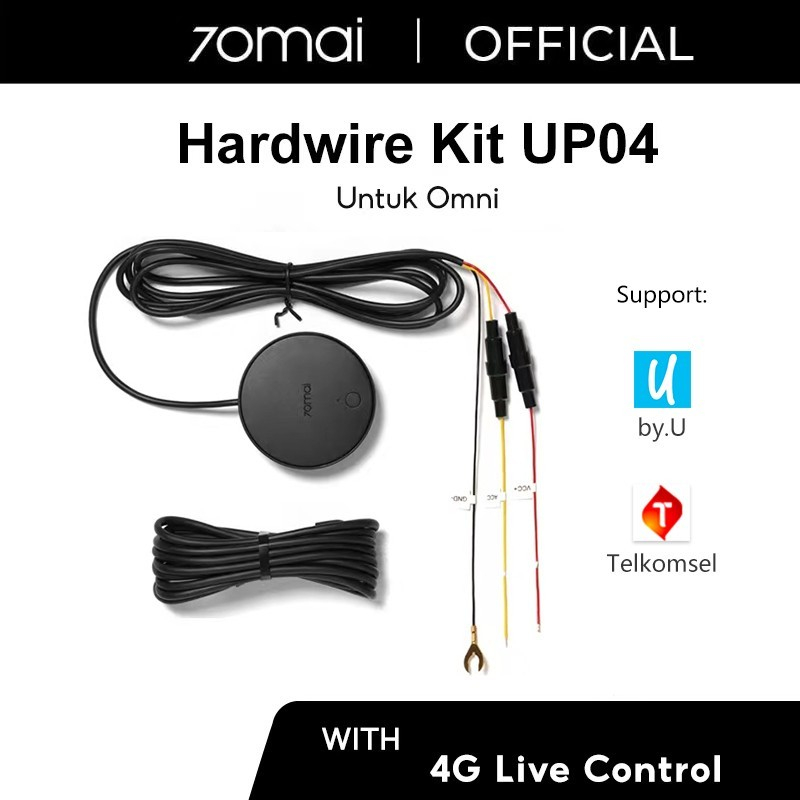 70mai Hardwire Kit UP04 Untuk Omni Parking Monitor 4G Live Control | live streaming dashcam