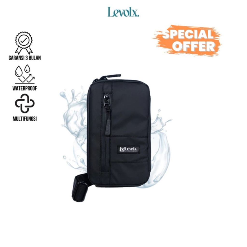 LEVOLX NANCY Tas Handphone Pria Wanita Anti Air Neck Wallet Dompet Gantung Hp Waterproof