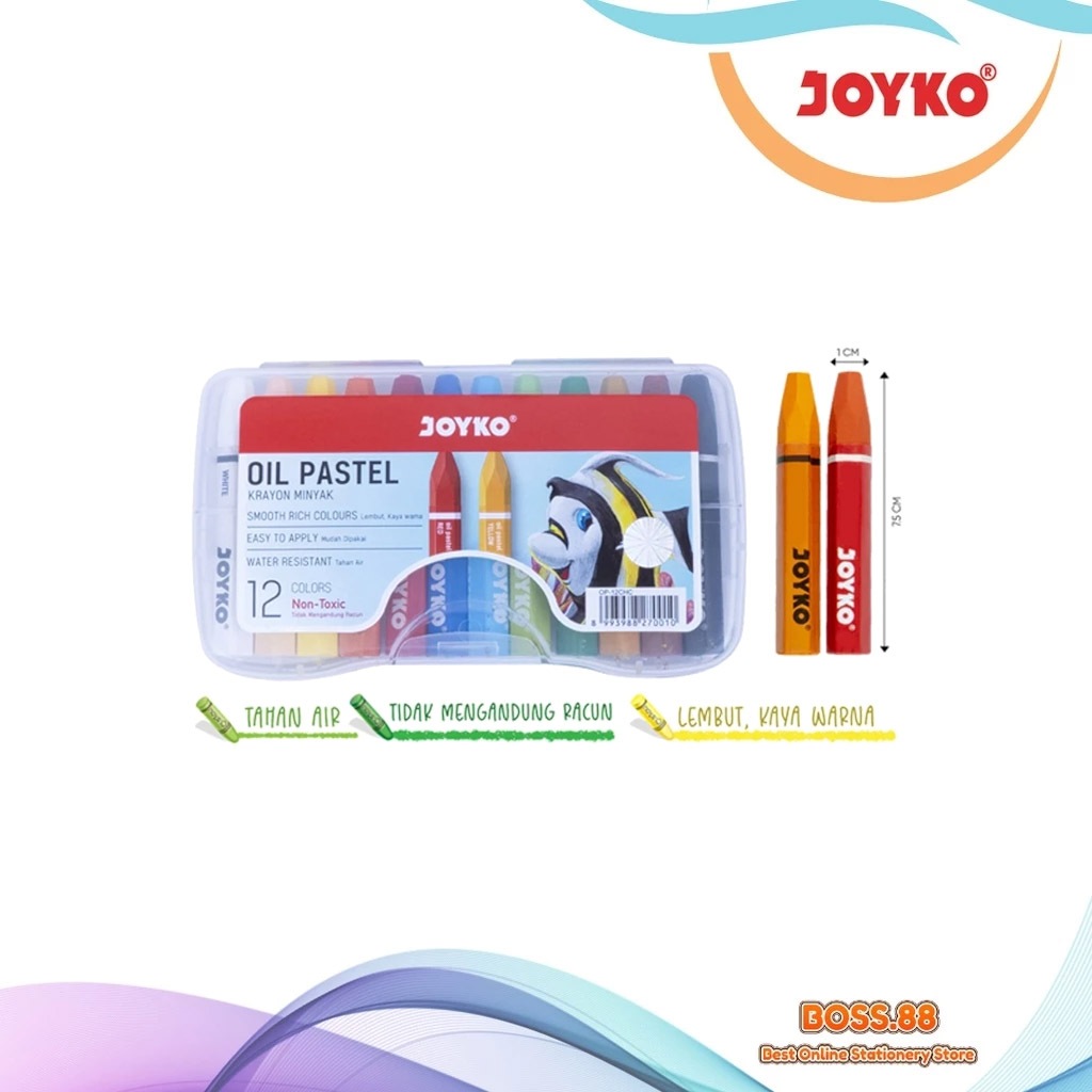 

PASTEL 12 COLORS JOYKO OP-12CHC COMPACT (1 PCS)