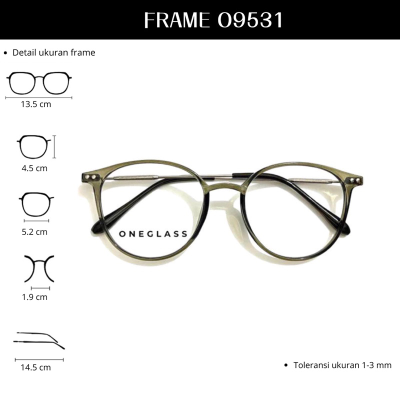 Oneglass - Frame Kacamata O9531 Unisex