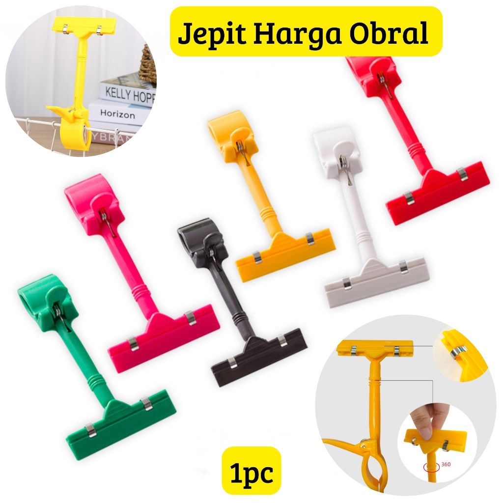 

Jepit Harga Obral Untuk Penjepit Label/Papan Price Tag Hanger Warna Model Polos