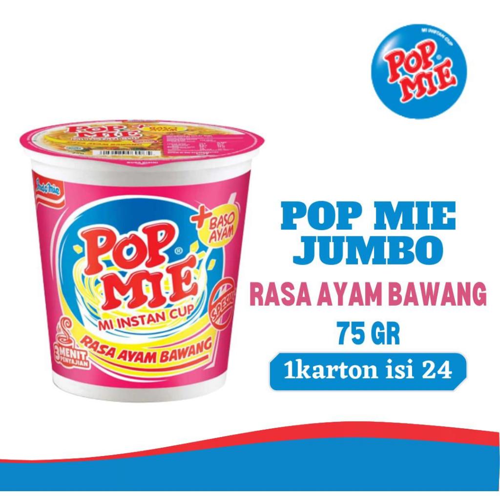 

POP MIE JUMBO 75GR ALL VARIAN 1 DUS ISI 24 PCS