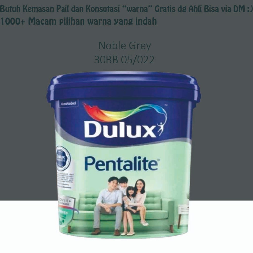 Dulux Pentalite Antibac 2.5L - Noble Grey 30BB 05/022 (Tinting)