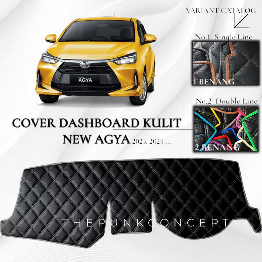 Cover Dashboard Kulit NEW AGYA Toyota Aksesoris Pelindung Dasbor Mobil Interior