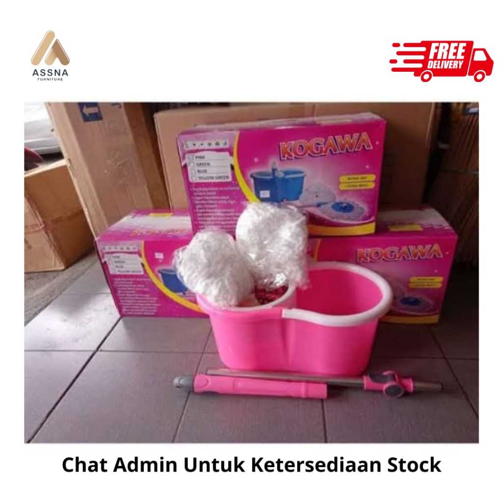 Alat Pel Lantai Praktis Kogawa Spinmop Warna Random