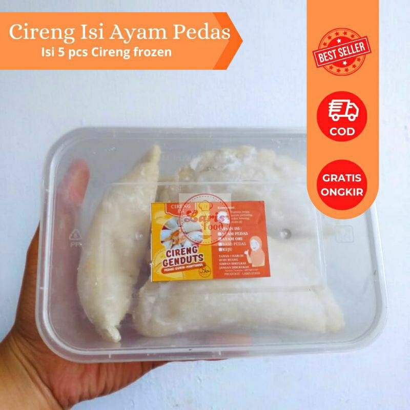 

Cireng Isi Ayam Pedas 5 Pcs Frozen