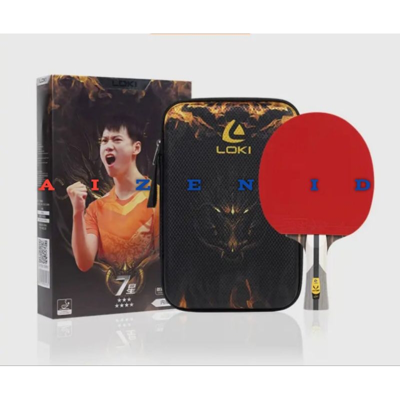 Bat/Bet Pingpong Tenis Meja Loki 7 Star Dragon Carbon Original