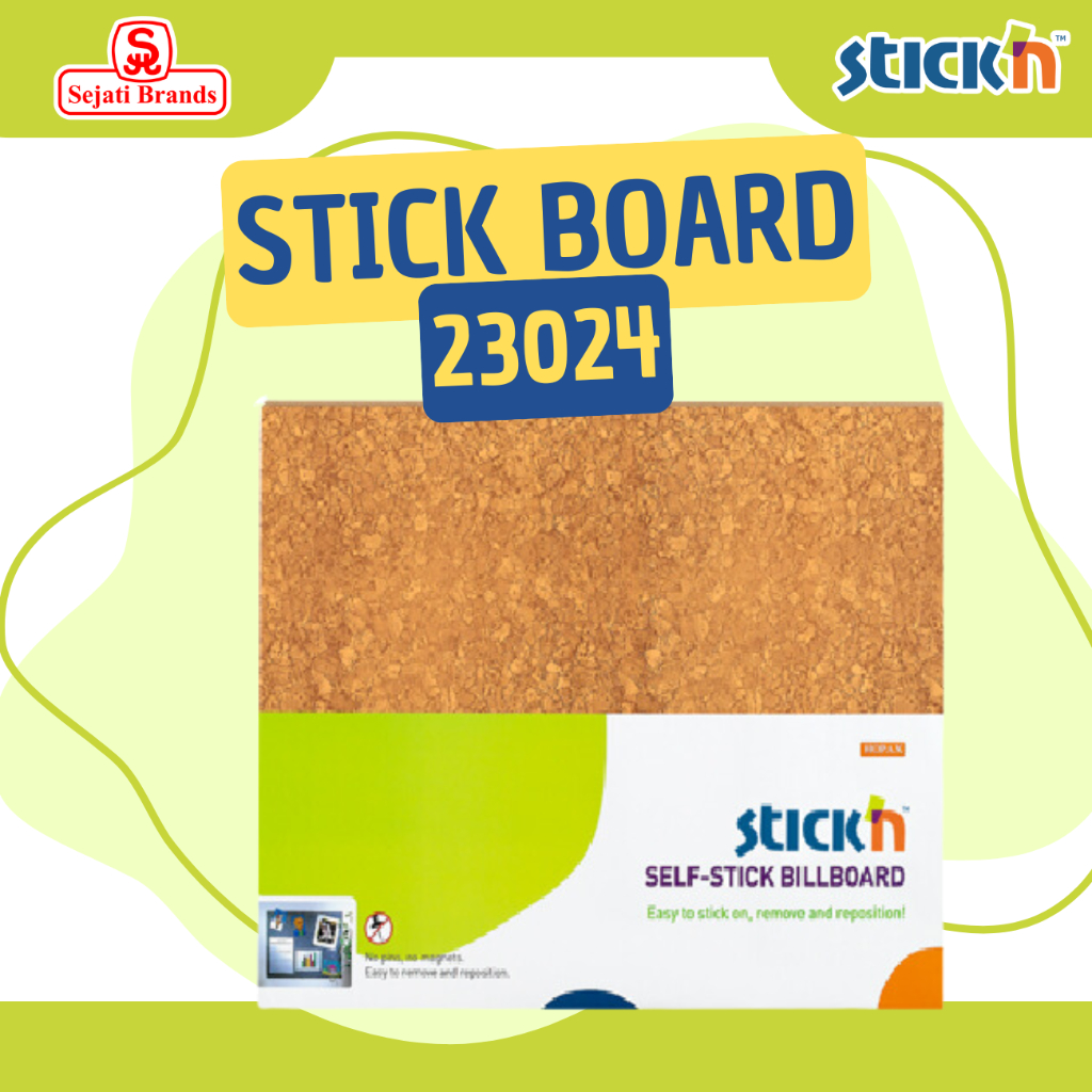 

Papan tempel Memo/Papan Stick Note/ Papan Perekat/ Stick'n Board Kode 23024 Uk.(46x58cm) Warna Grey