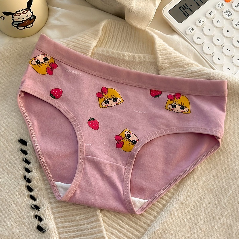 •Storeme.id•CD1897 Celana Dalam Segitiga Anak Perempuan CD Katun Motif Kartun Girl Ungu Purple Lucu