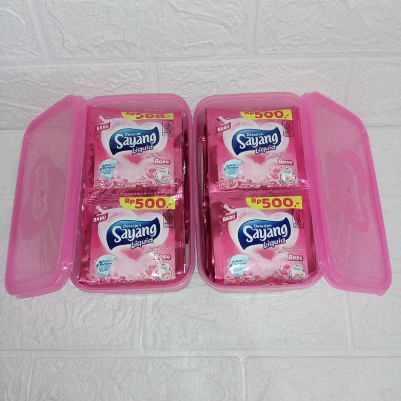 detergen liquid sayang 24pcs free toples