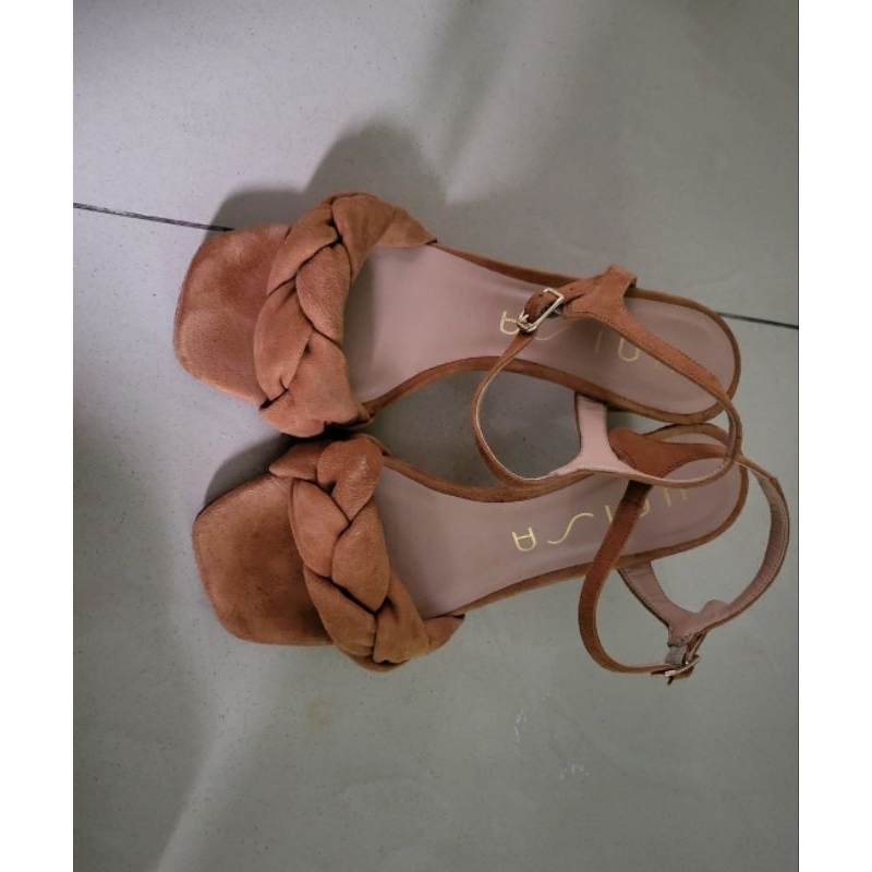 Sepatu Unisa brown size 37 & YSL pink size 37