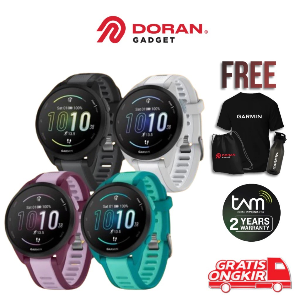 Garmin Forerunner 165 | Garmin Forerunner 165 Music FR 165 FR165 - Garansi Resmi TAM 2 Tahun