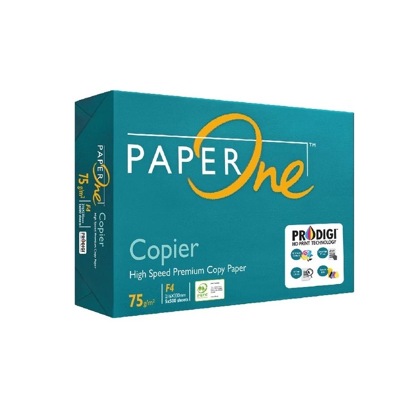 

PaperOne Kertas F4 75gr / Kertas HVS F4 Kertas Fotocopy ( folio )