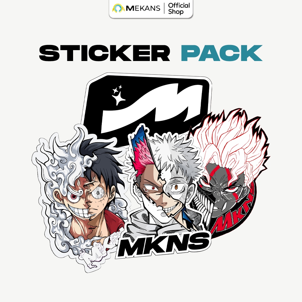 

MEKANS Paket Stiker Anime Luffy Itadori Yuji Ken Takakura