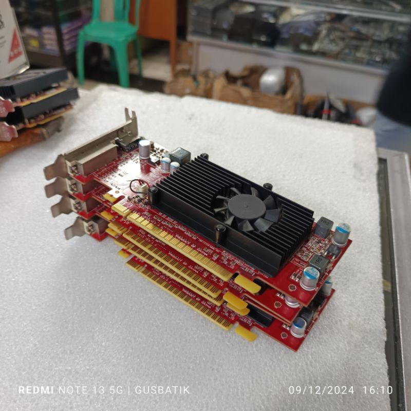 vga card pci express low profile 1gb gb ddr3 64bit dekstop mini itx besi pendek bekas