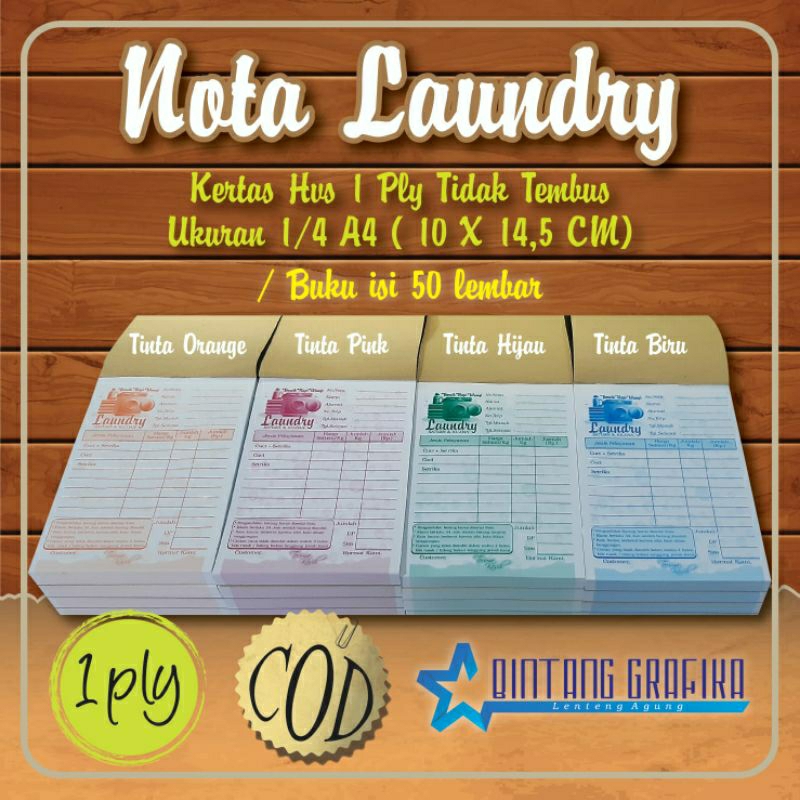 

NOTA LAUNDRY 1PLY ( 10x14,5 cm )