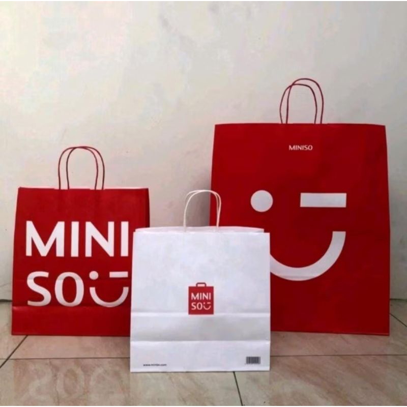 

ORIGINAL PAPER BAG MINISO KANTONG KERTAS/TAS MINISO / TAS KERTAS MINISO