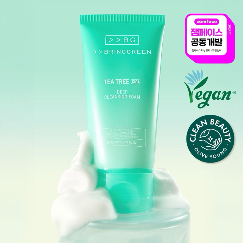 Bring Green Tea Tree Cica Cleansing Foam 120 ml