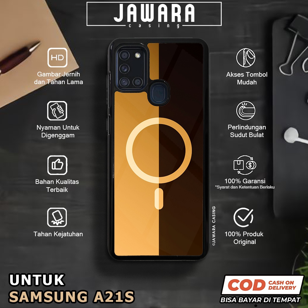 Case Samsung A21S Casing Samsung A21S [MAGS] Premium Case Glossy Case Hp Samsung Jawara Casing Hp Sa