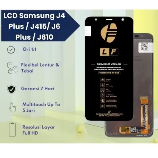 LCD Samsung J4 Plus / J410 / J6 plus / J610f / Lcd LF Fullset Touchscreen (Bergaransi)