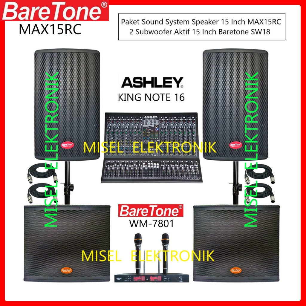 Paket Sound System Outdoor Speaker Aktif 15 Inch Subwoofer Aktif 18 Inch