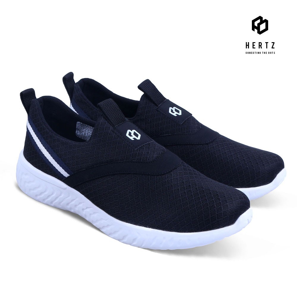 Hertz - Sepatu Sneaker terbaru H 2255 PU Sepatu Pria model slip on dari brand hertz murah berkualita