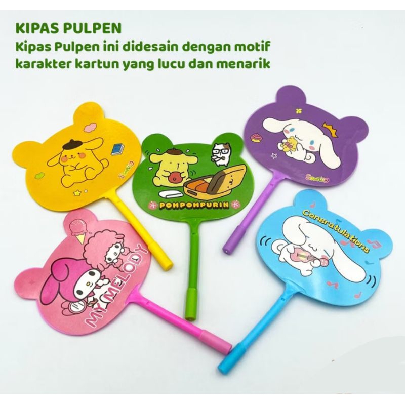 

Kipas Pulpen Karakter Sanrio Mini Pulpen Hitam