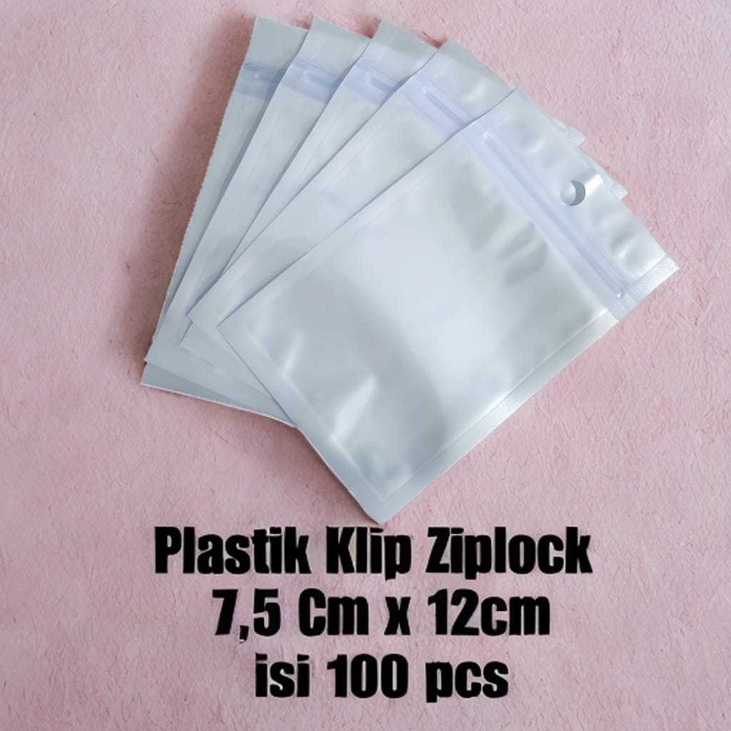 

V2 - Plastik Klip Ziplock 7,5CM x 12CM isi 100 Pcs Plastik Klip Kemasaan 7,5 x 12cm