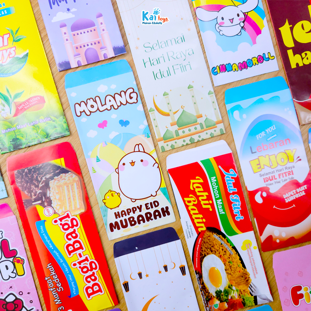 

AMPLOP LEBARAN SNACK BESAR 10 LEMBAR / AMPLOP KARTUN / SHABIC ISLAMI JAJANAN 1 PACK 10PCS TEBAL 120GR UNIK LUCU