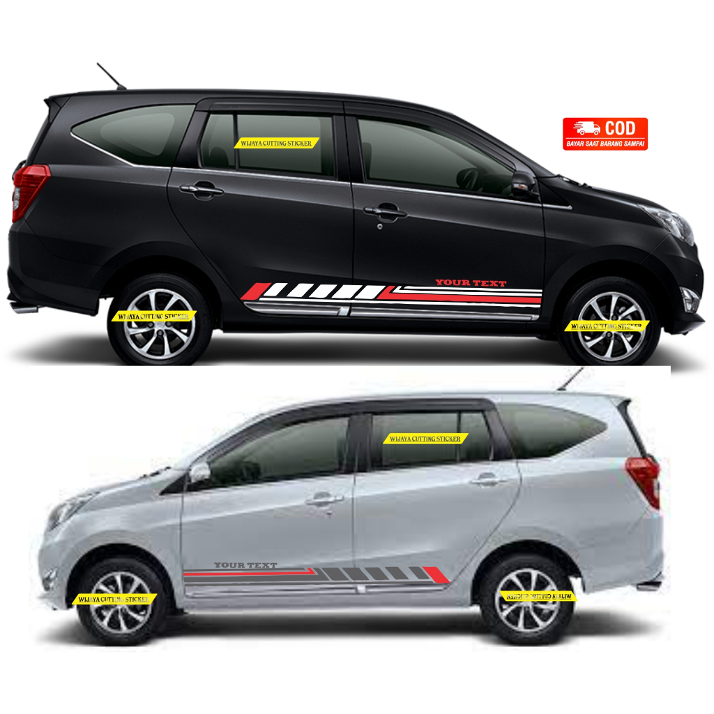 Cutting stiker variasi body mobil DAIHATSU SIGRA sticker variasi body samping mobil DAIHATSU SIGRA
