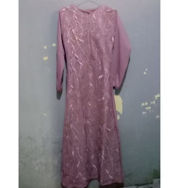 Dress Kondangan/baju kondangan/kebaya modern/dusty pink/pink tua