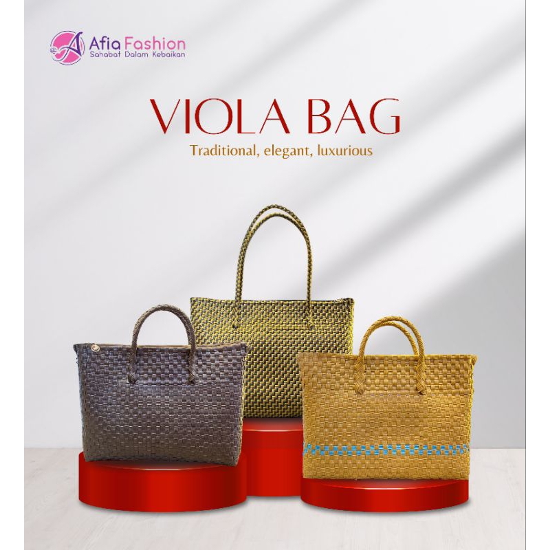 VIOLA BAG BY AFIA FASHION | TAS LAPTOP PREMIUM WATERPROOF | TAS LAPTOP BAHAN ANYAMAN JALI BISA COD