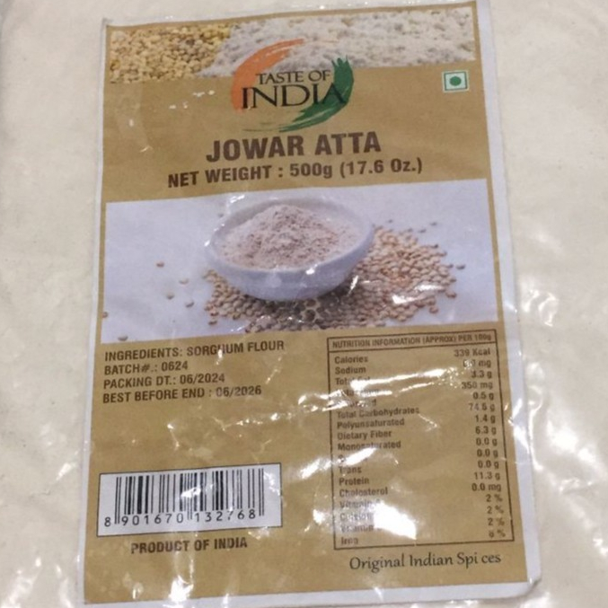 

JOWAR ATTA TASTE OF INDIA 500G / Sorgum / Antioksidan