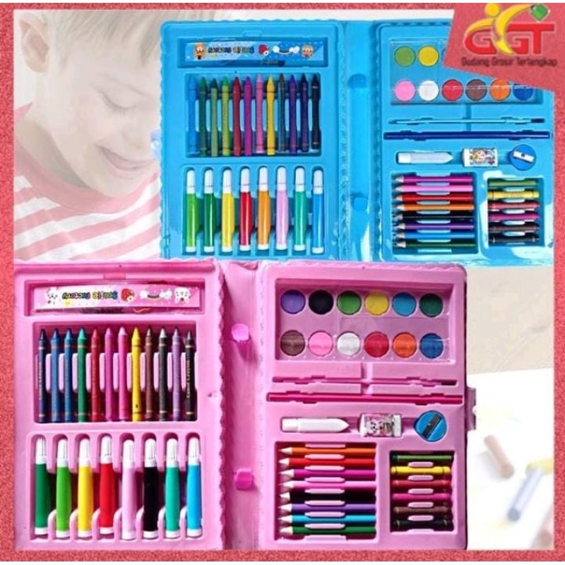

Crayon set 68pcs /krayon Mewarnai Anak 68pcs