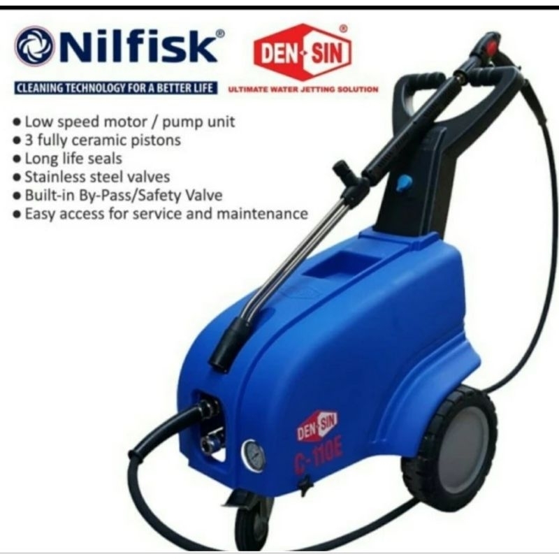 HIGH PRESSURE CLEANER COLD C110E DENSIN 110BAR NILFISK