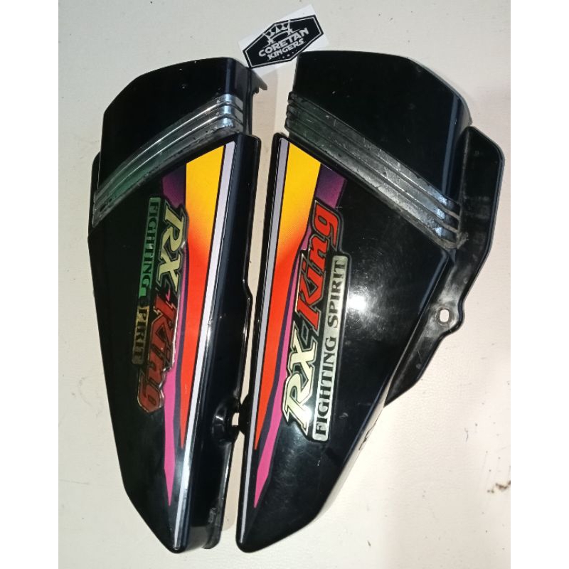 TUTUP / COVER AKI KEMPOLAN RX KING 1999-2000 HITAM ORIGINAL COPOTAN