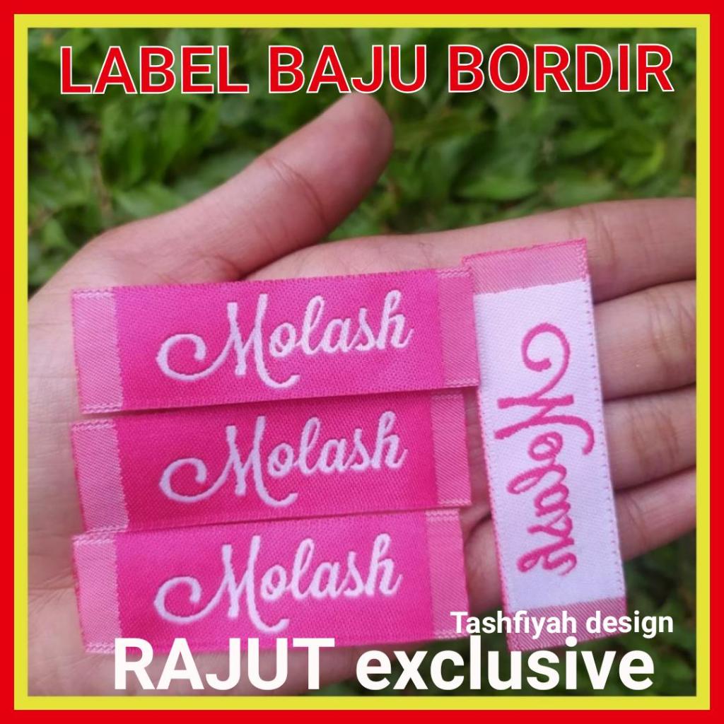 [PROSES CEPAT] Label Baju Bordir Custom Satuan Nama - Label Bordir Komputer Berkualitas Tanpa Minima