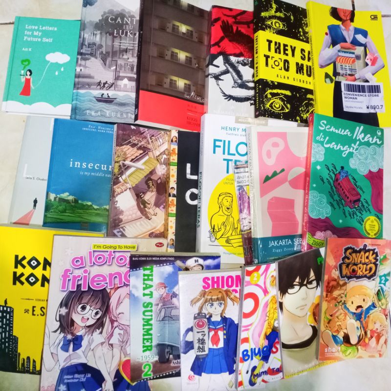 preloved / new book buku novel komik jakarta sebelum pagi namaku alam semua ikan di langit pulang fu