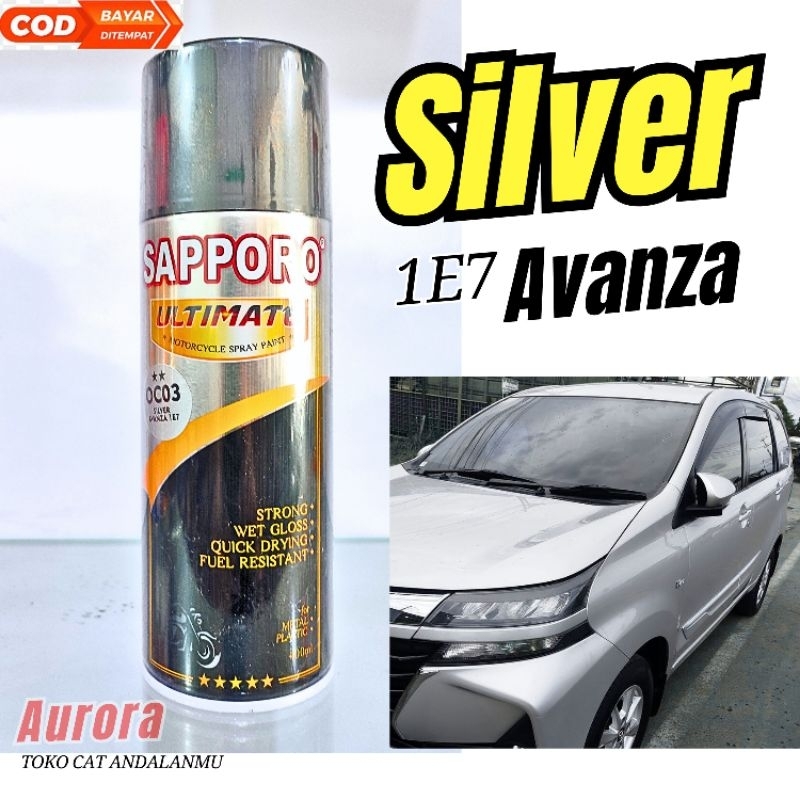 PILOK SILVER 1E7 SAPPORO ULTIMATE OC03 SILVER METALIK AVANZA Xenia CAT SILVER HALUS