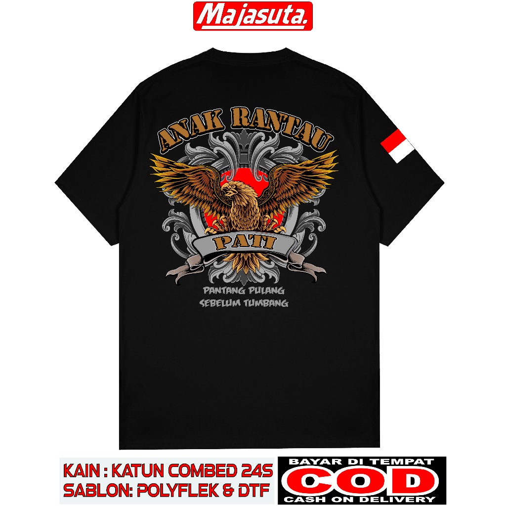 KAOS ANAK RANTAU PATI C1 SABLON DTF BAHAN KATUN COMBED 24S BISA COD