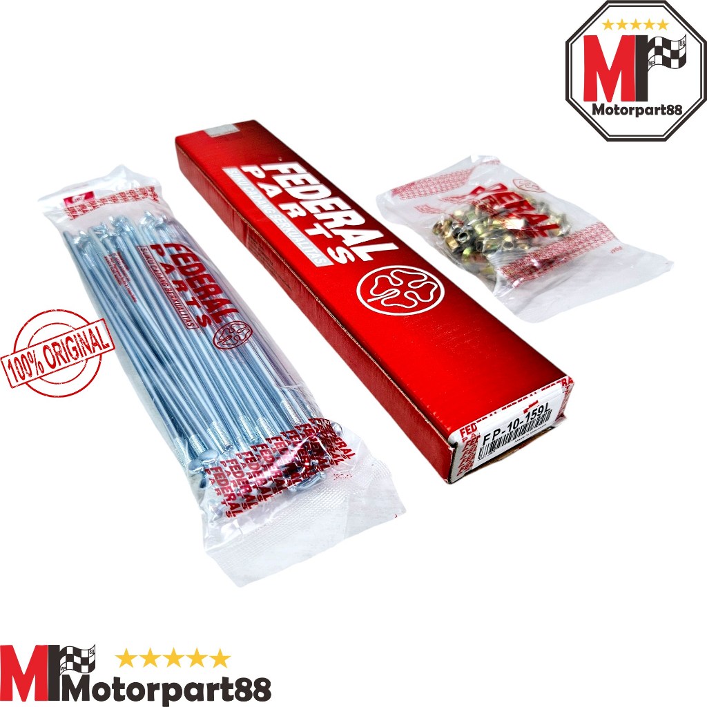 JARI JARI VELG JERUJI SPOKE SET FP-10-159L BELAKANG SUPRA X 125 KARISMA SUPRA FIT SUPRA X  FEDERAL O