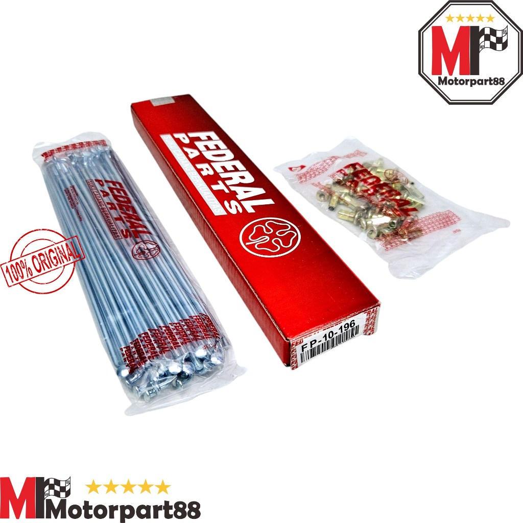 JARI JARI VELG JERUJI SPOKE SET FP-10-196 DEPAN GLPRO NEOTECH GL MAX GL PRO GL100  FEDERAL ORI 196