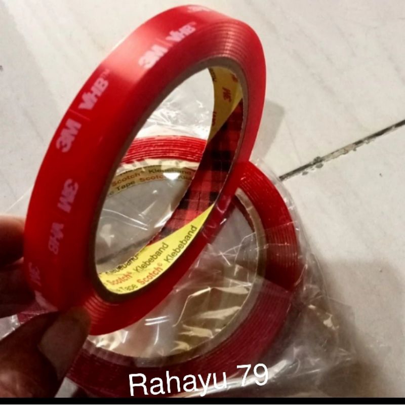 

3m 4910 clear Double tape bening 10mm/ 3m perekat transparan