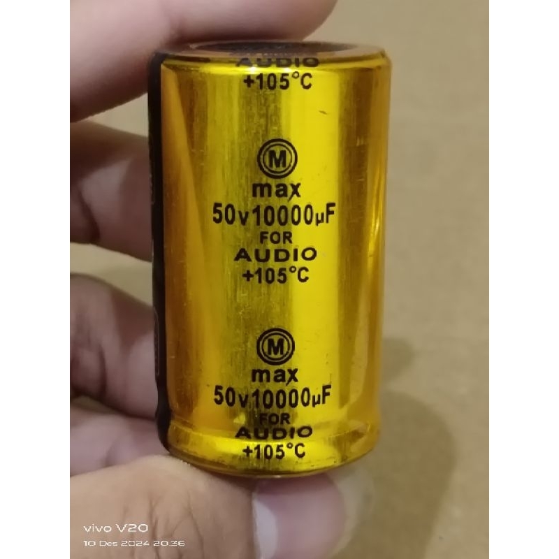 ELCO 10000uf 50v MAX GOLD FOR AUDIO ORIGINAL ISI FULL 10.000uf 50v